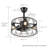 Dalke 17'' Versatile Industrial Reversible Caged Ceiling Fan with Light