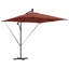 Umbrella with LED Strip Lights Polyester and Aluminium Outdoor Parasol-1633500827-1633500816