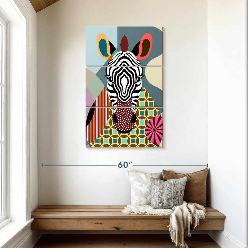 Brampt Spectrum Zebra, 45" H x 28" W