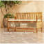 Banc de patio en bois, banc d'extérieur avec compartiment de rangement, banc de jardin avec coussin