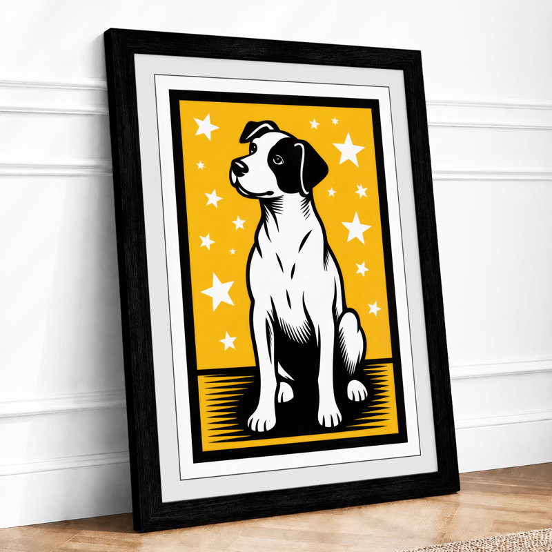 Celestial Companion Retro - Framed Print, A2 - 59.4 x 42.0 cm, Black