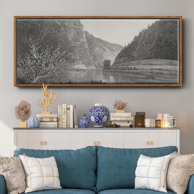 «Delaware Water Gap», toile encadrée
