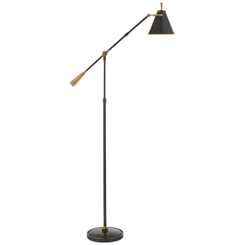 Thomas O'Brien Goodman Floor Lamp, Bronze/Brass