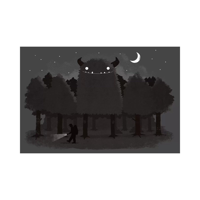 Monster Hunting by Michael Buxton - Wrapped Canvas Print, 66.04 cm H x 45.72 cm W x 3.175 cm D