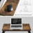 Laptop Desk, Bed Sofa Breakfast Tray, Adjustable Tilt Top, Rustic Dark Brown-2028062101