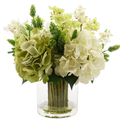 Hydrangea Arrangement in Vase