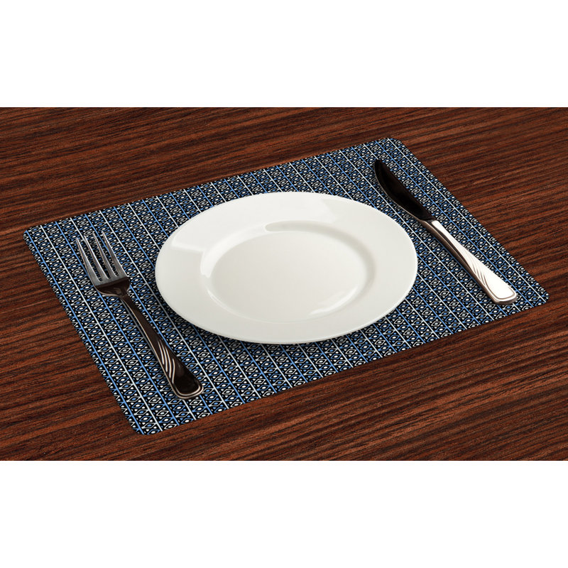 Polyester Plaid Rectangle Placemat