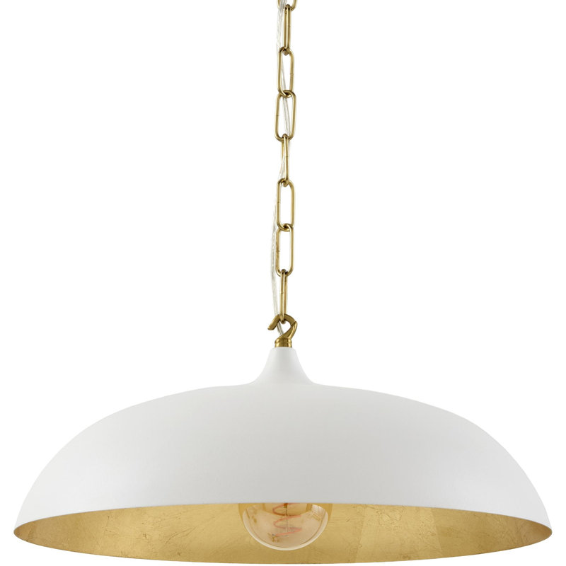 Pendentif Noren Becki Owens x Livabliss, Blanc/laiton