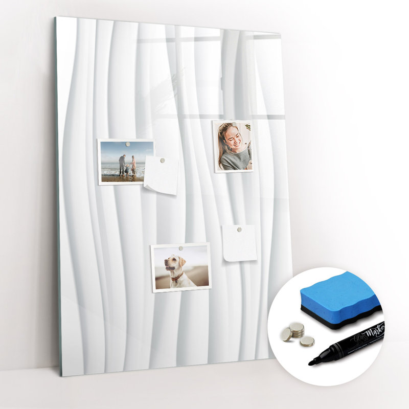 Magnetic Glass Photo Memo Board