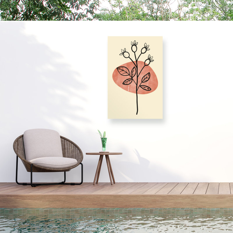 Impression sur toile de la bolognaise minimaliste bolologique 1, H 47 po x l 30 po