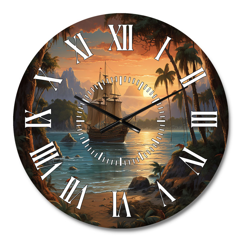 Horloge murale pirate, Médium