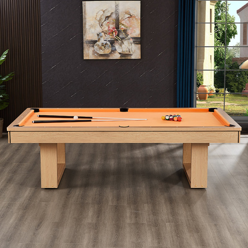 Tables de billard rectangulaires en bois manufacturé 96,06 po orange, H 31,89 po x l 51,97 po x L 96,06 po, Orange