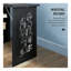 Bureau d'ordinateur mural pliable, table d'écriture convertible pour bureau à domicile avec rangement, finition noire