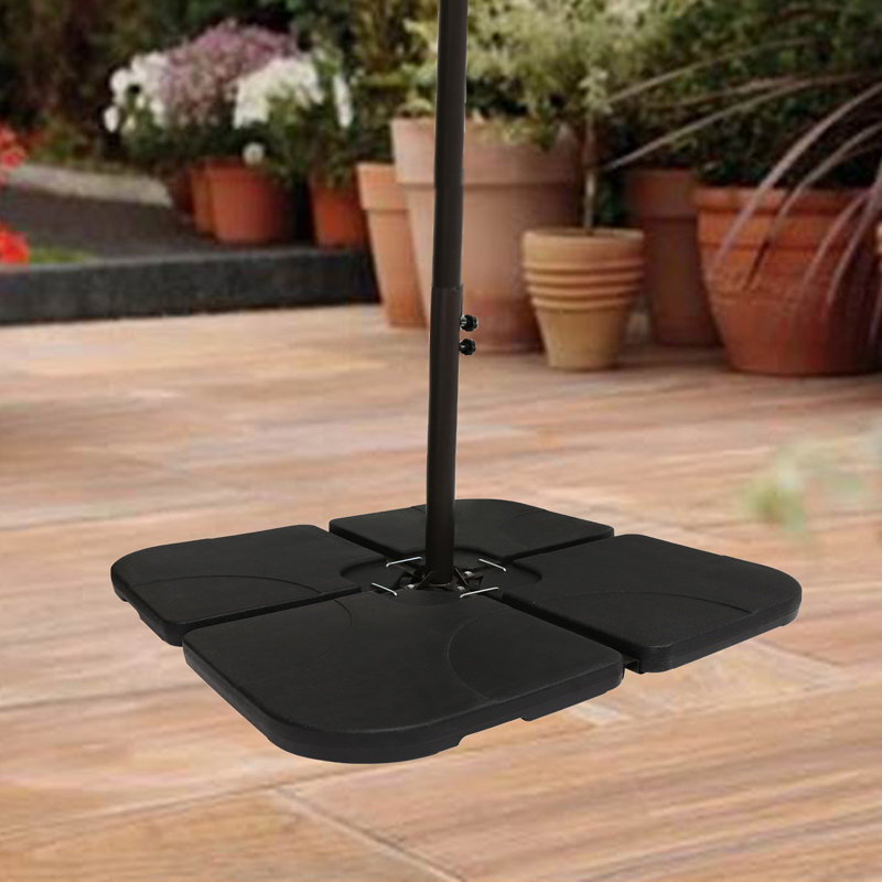 Haque 200 lb. 4-Piece Plastic Freestanding Umbrella Base