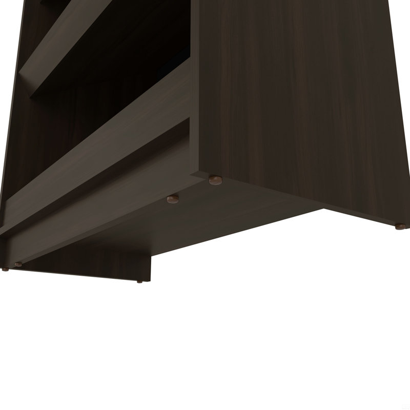 Oatman Shoe Rack With Open Storage, Brown