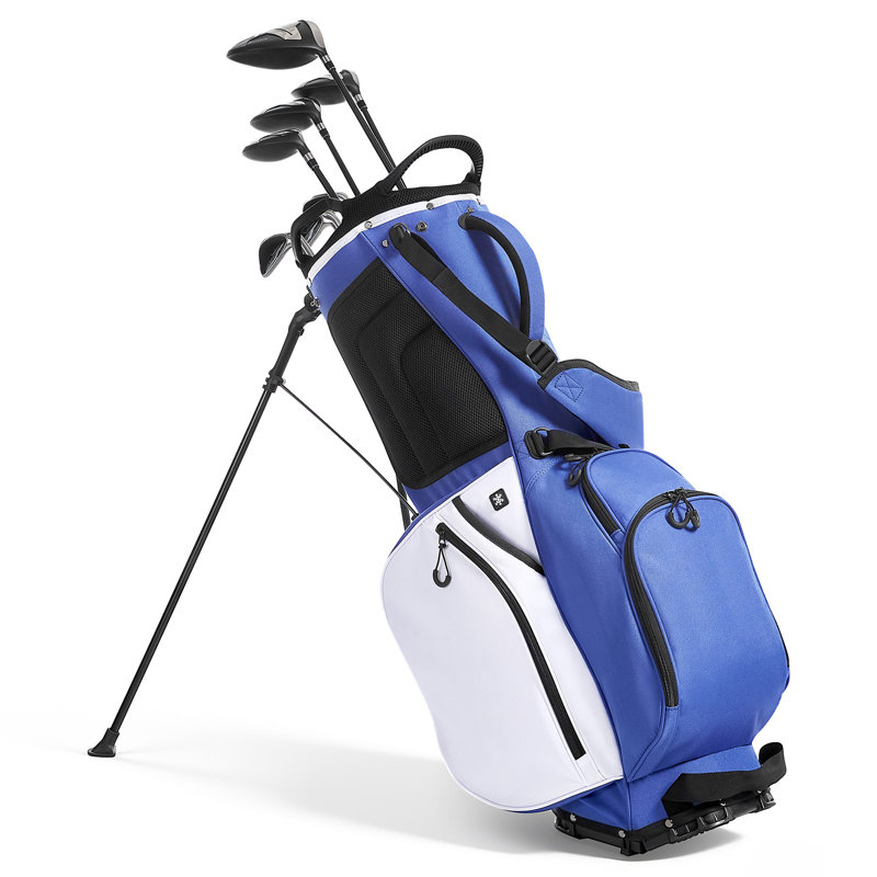 Golf Cart Bag, 7 Way Top Divider Organizer, Club Stand Bag with Full-length Divider, Handles, Dual Support Legs, Storage Pockets, Dual Shoulder Straps, Rain Hood, Lightweight for Men and Women