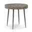 Crosscut Solid Wood 3 Legs End Table