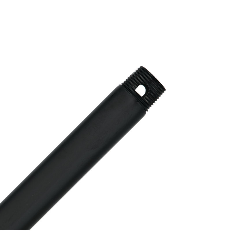 Ceiling Fan Downrod, Black, 24" H x 0.75" W x 0.75" D