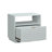 Coastal Night Stand Spacious Drawer And Open Shelf , White Finish