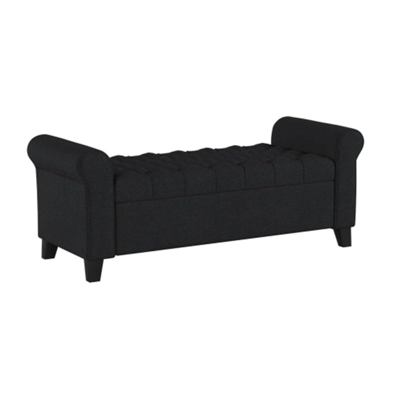 HAYES ARMED STORAGE BENCH