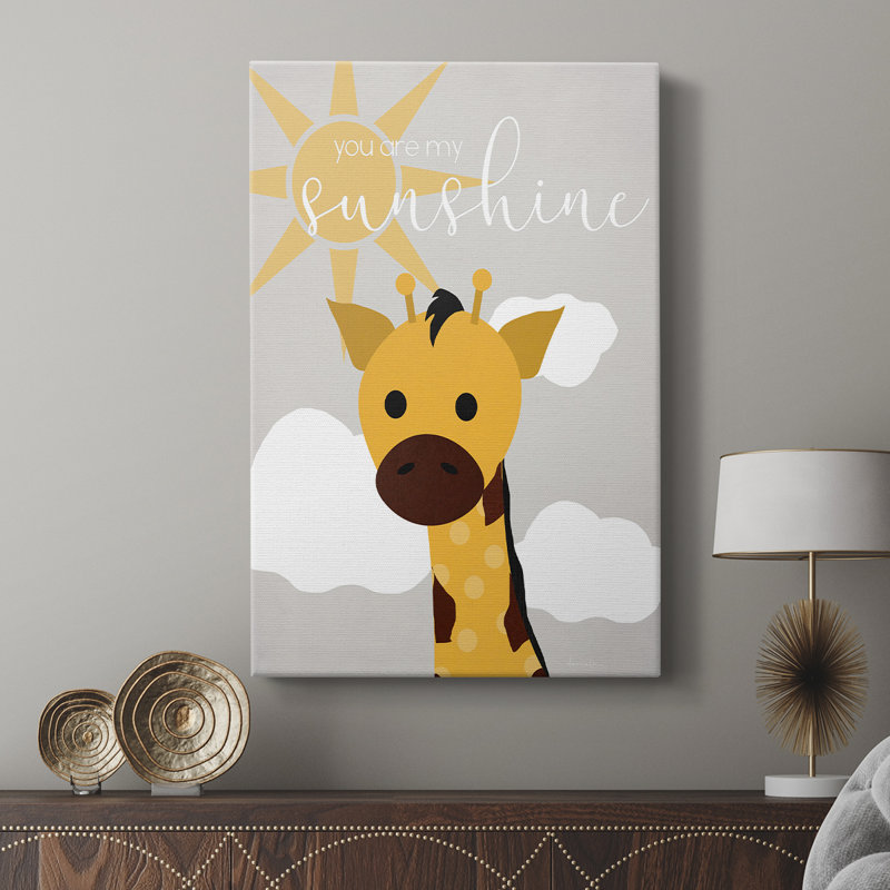Girafe Sunshine - galerie Cavas sur mesure, H 18 po x l 12 po