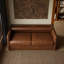 Canapé-lit moderne de 63 po, canapé en cuir ciré à l'huile avec coussins en mousse haute densité (matelas inclus)