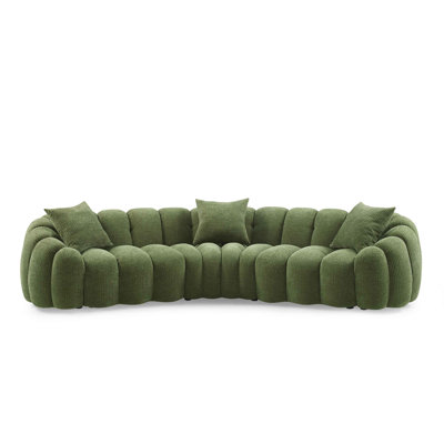 Winnie 322.1Cm Chenille Round Arms Modular Sofa