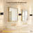 Black Battery Operated Wall Sconce Set of 2 – Rechargeable Crystal Wall Lights with 12000mAh, CCT Dimmable, 350° Rotatable, Remote & Touch Control, 16 Inch, for Bedroom Living Room-489231549
