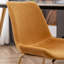 Chaise de salle à manger en velours