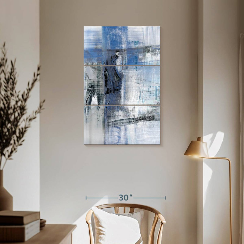 Avery Reflections In Indigo, H 57 po x l 36 po