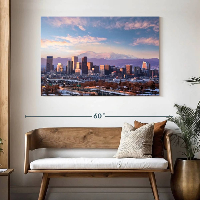 Nicci Denver Mountainous Skyline, 32" H x 48" W