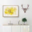 Yellow Butterfly Watercolour - Picture Frame Graphic Art-56881873-56881874