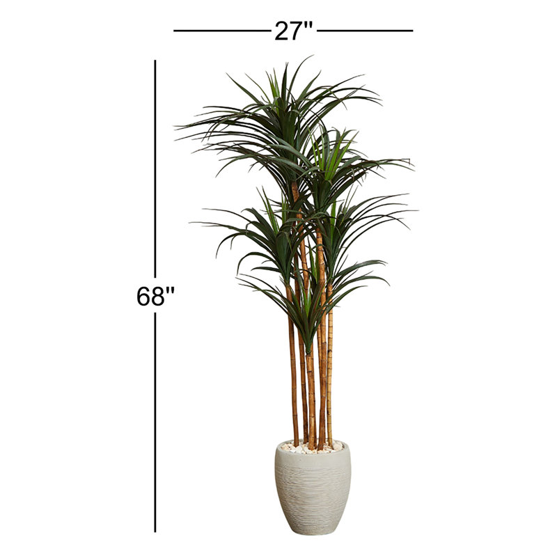 68in. Giant Yucca Artificial Tree in Planter UV Resistant (Indoor/Outdoor)