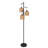 Asiel 65'' Dimmable Black Industrial Tree Floor Lamp with 3 Bulbs Included