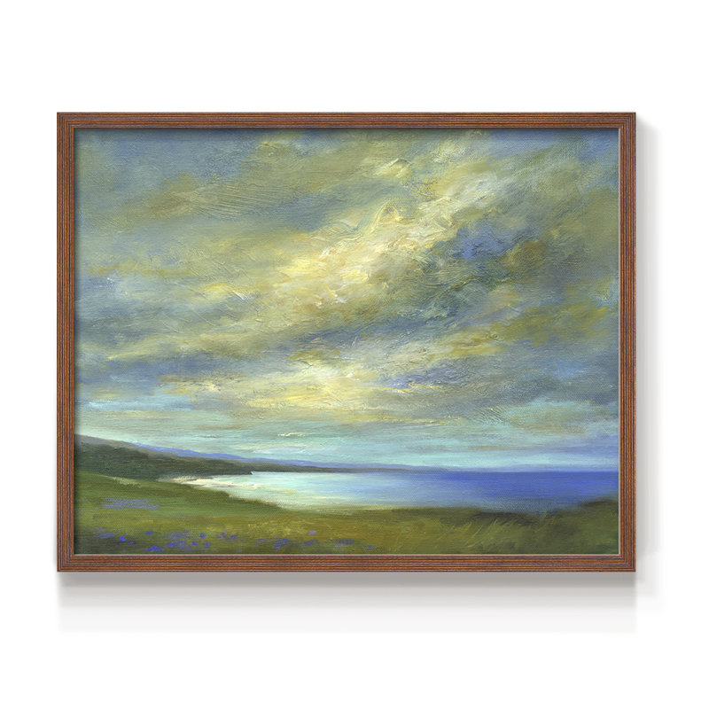 Coastal Views I -Framed Print - Restickable, Walnut, 16" H x 20" W