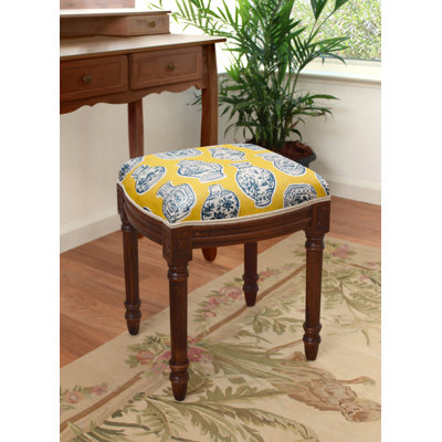Camika Solid Wood Accent Stool
