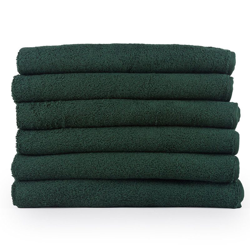 Cotton Lightweight Bath Towel, Dark Green