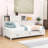 3 Drawers Wooden Daybed with Pushable Shelf, USB & Socket Charging Station-402812618-402812623