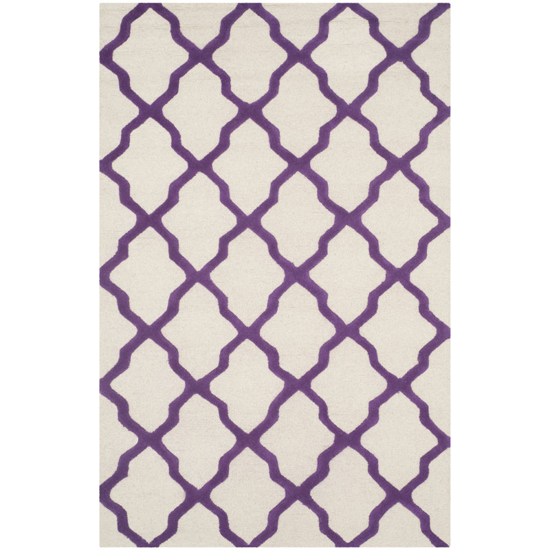 Winston Porter Cannen Hand Tufted Wool Geometric Rug & Reviews | Wayfair