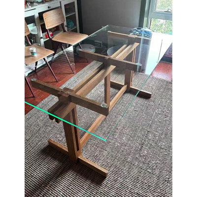 47.2*23.6 Inch Glass Table Top With 3/8 Tempered Glass, - Oriented Design Rectangle Inch, Withstands Substantial Forces