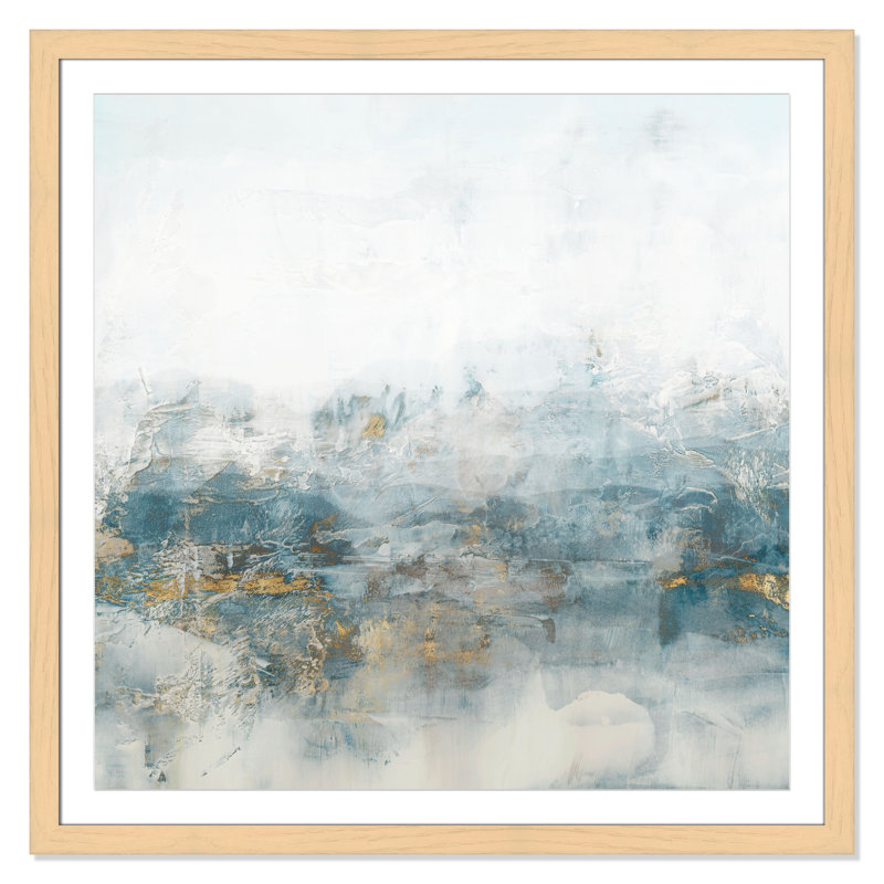 Misty Blue - Square Version Print by Casa Fine Arts, Natural, 42.5" H x 42.5" W
