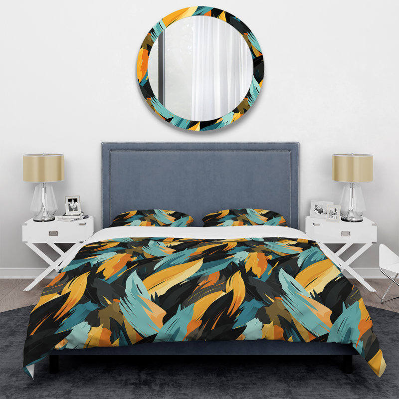 Tribal Camo Fusion II - Ensemble de housse de couette abstrait - Microfibre de polyester