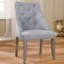 Ensemble de 2 chaises d'appoint rembourrées Flannelette