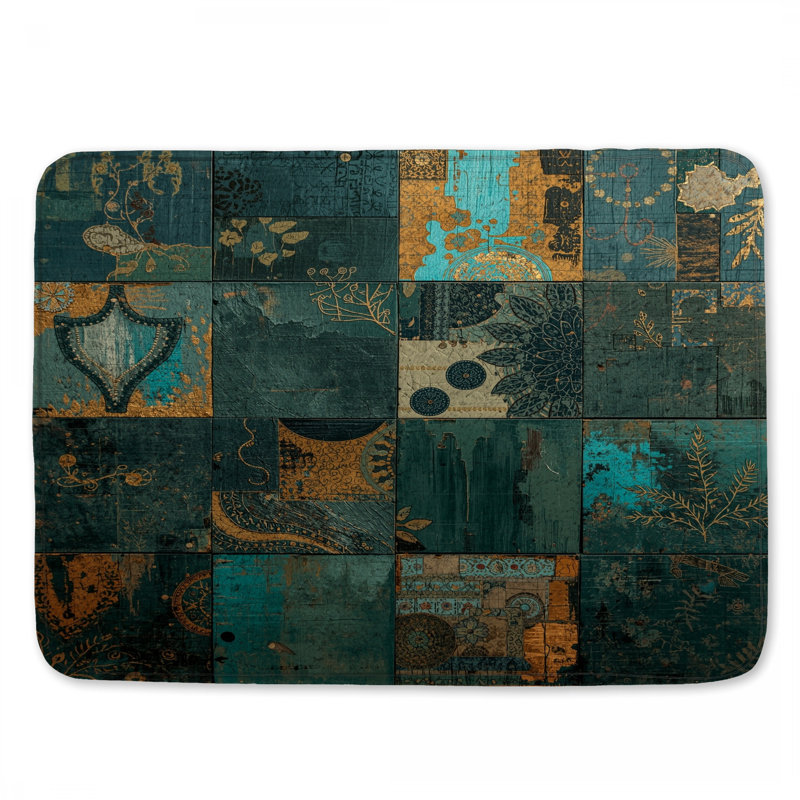 Tapis de bain Patchwork, L 24 po x L 17 po