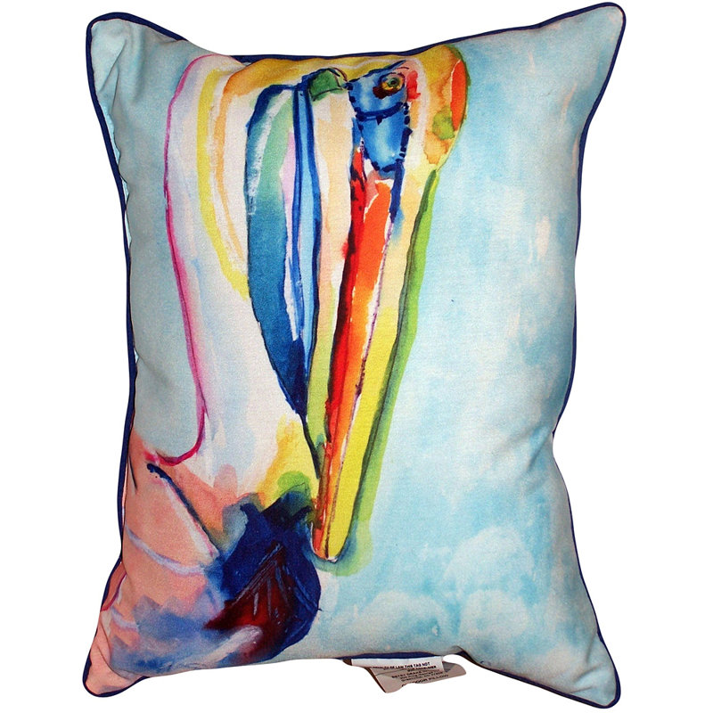 Pelican Outdoor Reversible Throw Pillow, Extra Large