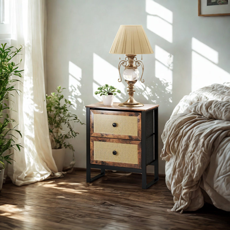 Taton Bedside Table, Brown