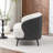 Stith Upholstered Velvet Loveseat With Black Legs-298365531