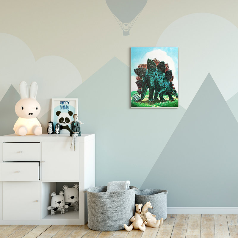 Art de champ de dinosaures Levingston, Plaque murale, H 19 po x l 13 po