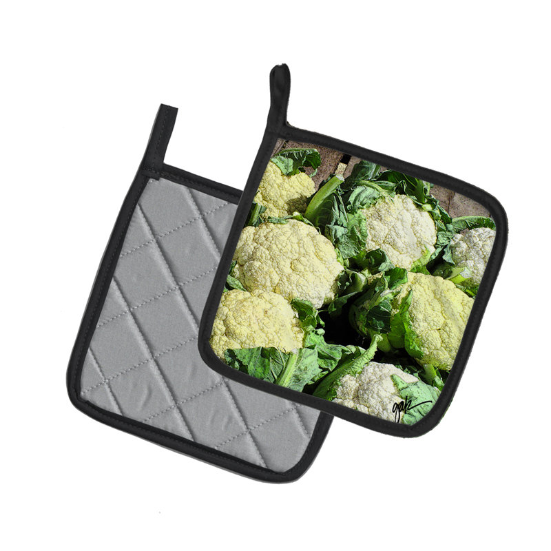 Caroline's Treasures Polyester Potholder Set, Cauliflower