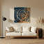 Art mural hawaïen avec symboles anciens gris-1267321026